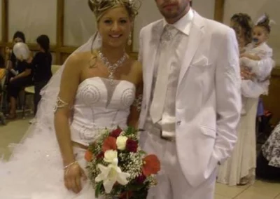 robe de mariée gitan avec lumière