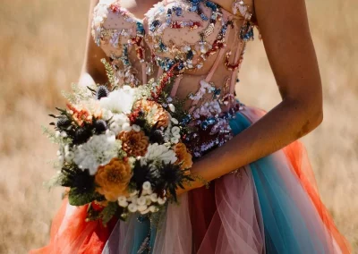 robe de mariée colorée